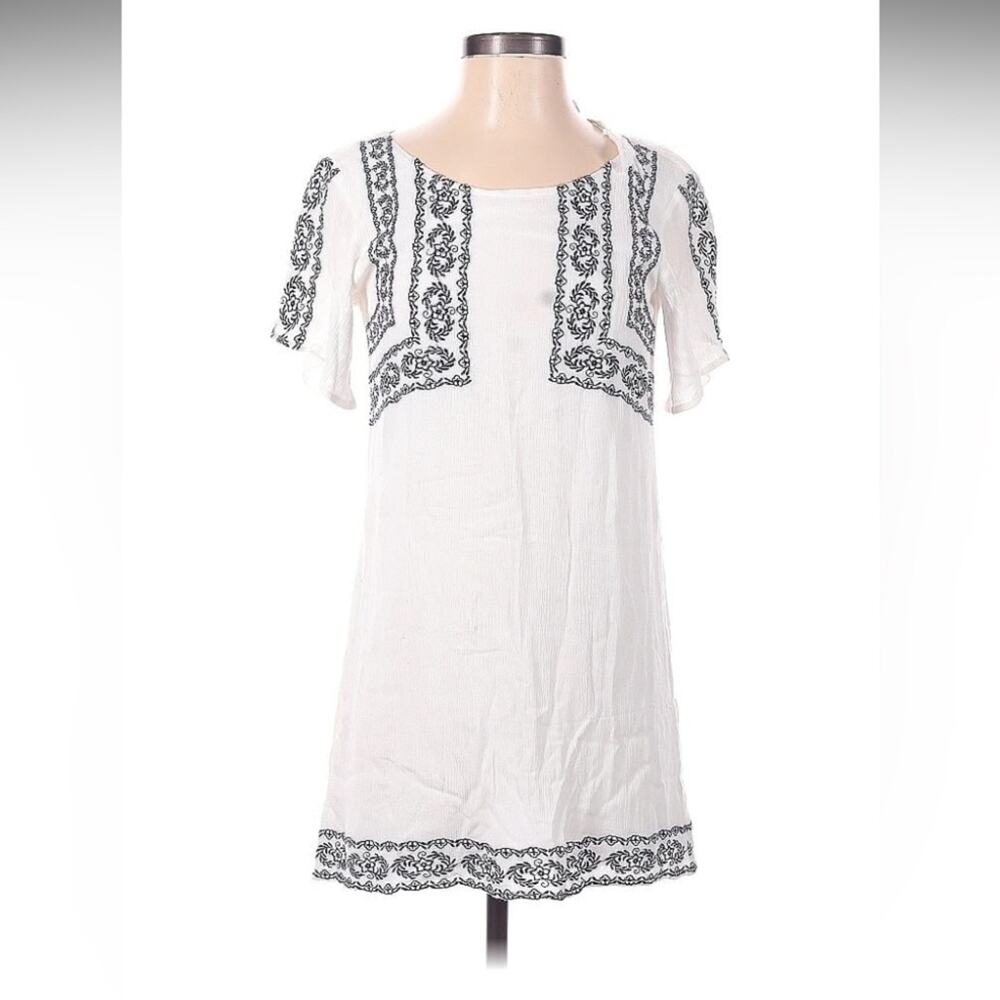 Ayla Navy Embroidery Dress